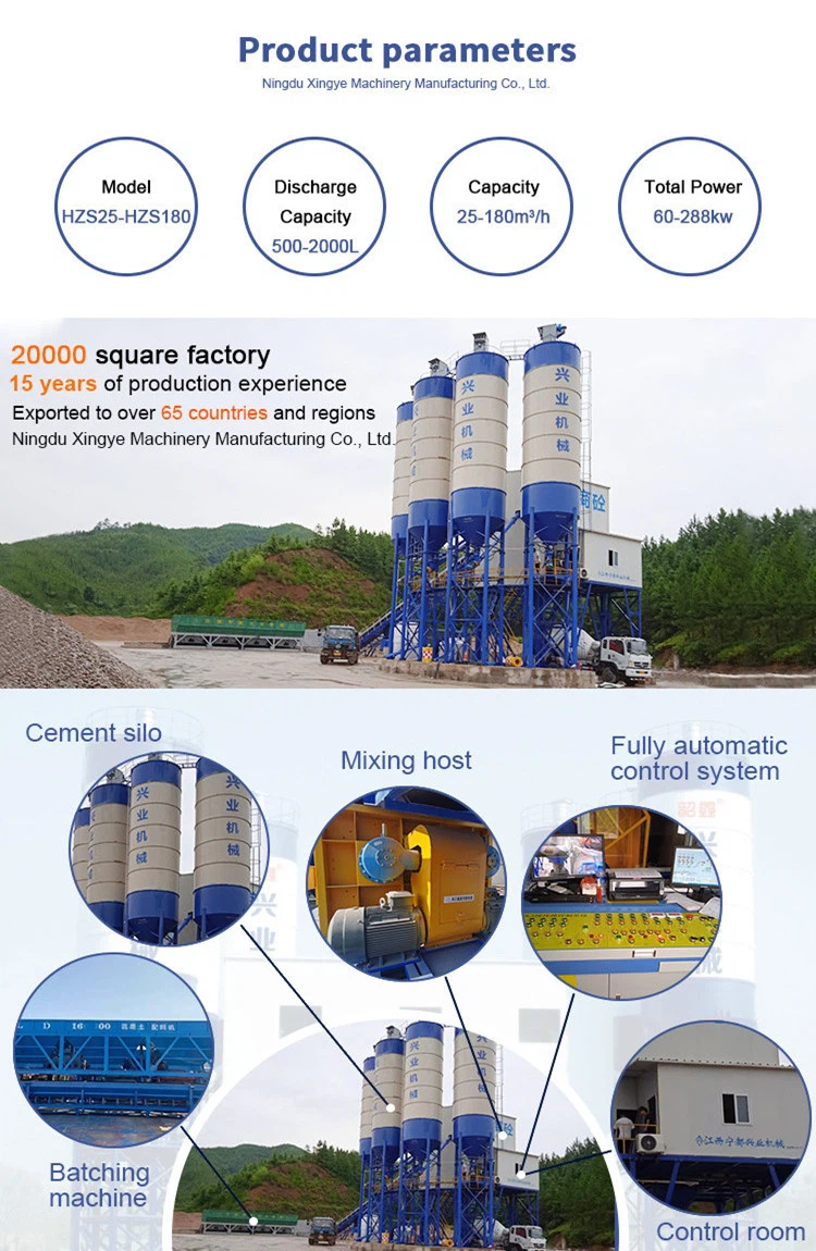 180m3 Stationary Concrete Batching Plant 180m3 Stationary Concrete Batching Plant